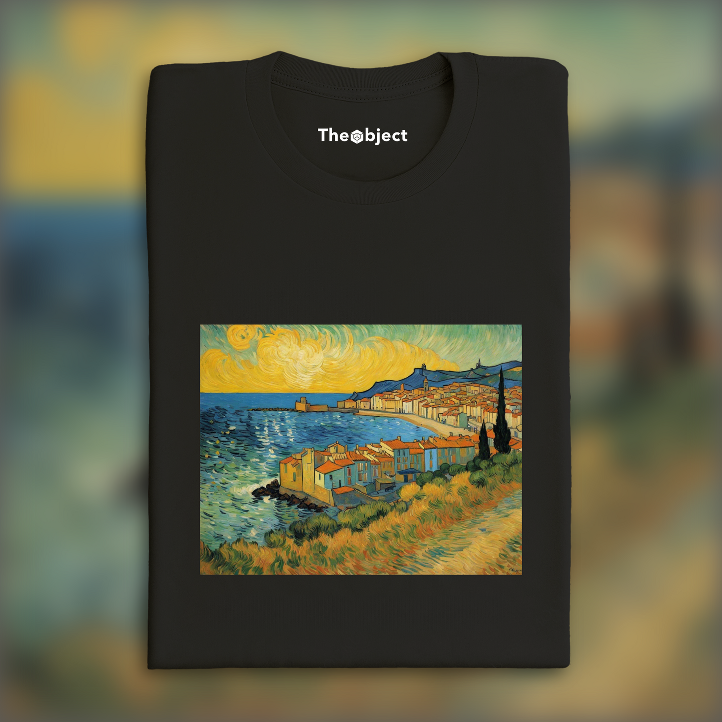 T-Shirt - Painting capturing the passionate turbulence of nature and human emotion, Collioure - 3060866836