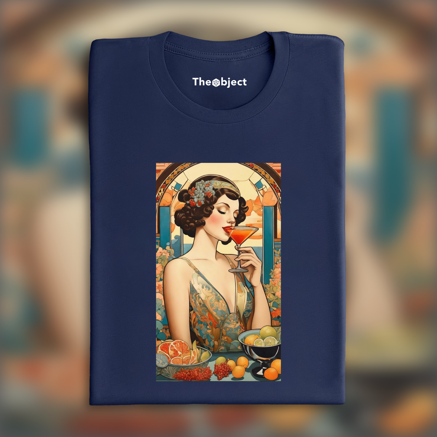 T-Shirt - Peinture féministe danoise Art Nouveau, Cocktail - 2579959205