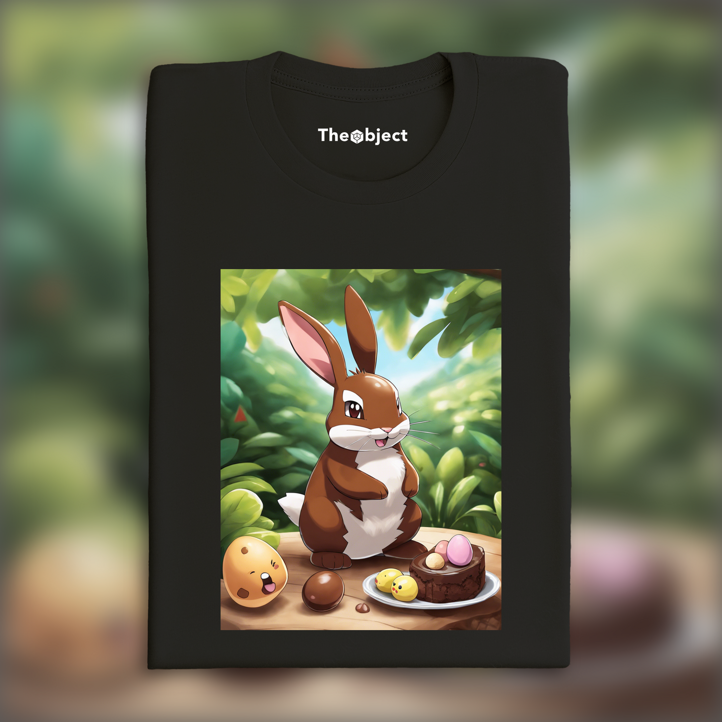 T-Shirt - Pokémon , rabbit with chocolate egg - 1141031381