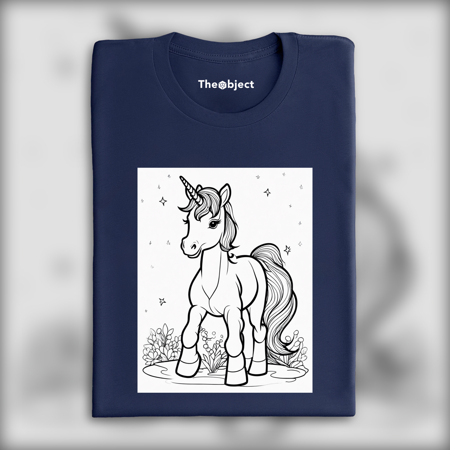 T-Shirt - Drawing for coloring, Baby unicorn - 293923050