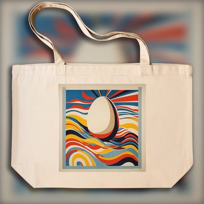 Tote bag - American poster from the 60s, Egg - 787685651