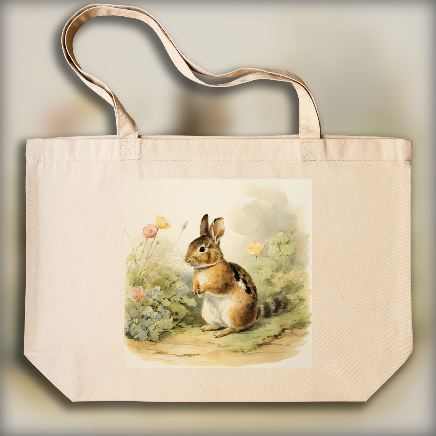 Tote bag - Charming tales, delicate British watercolors, Egg  - 3218260942