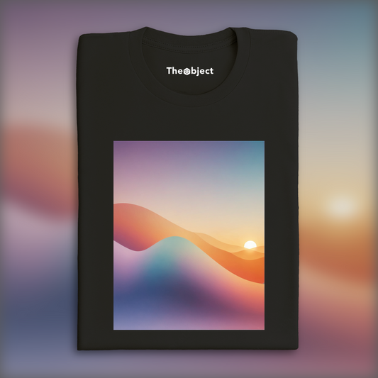 T-Shirt - Soothing Abstract Gradients, Sunset  - 3406803208