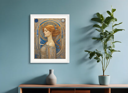 Poster with wood frame: Jan Toorop, 