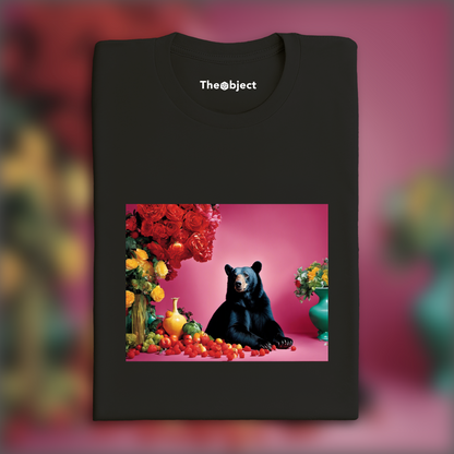 T-Shirt - Glamorous and saturated British photography, a black bear - 1538913931