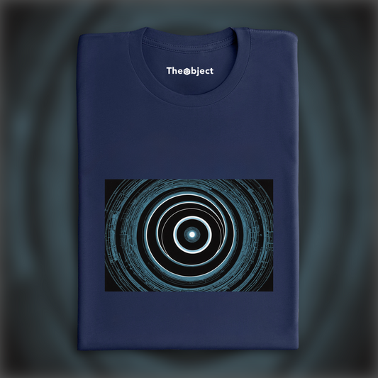 T-Shirt - French science fiction comics, dreamlike and psychedelic landscapes, Circles - 780394357