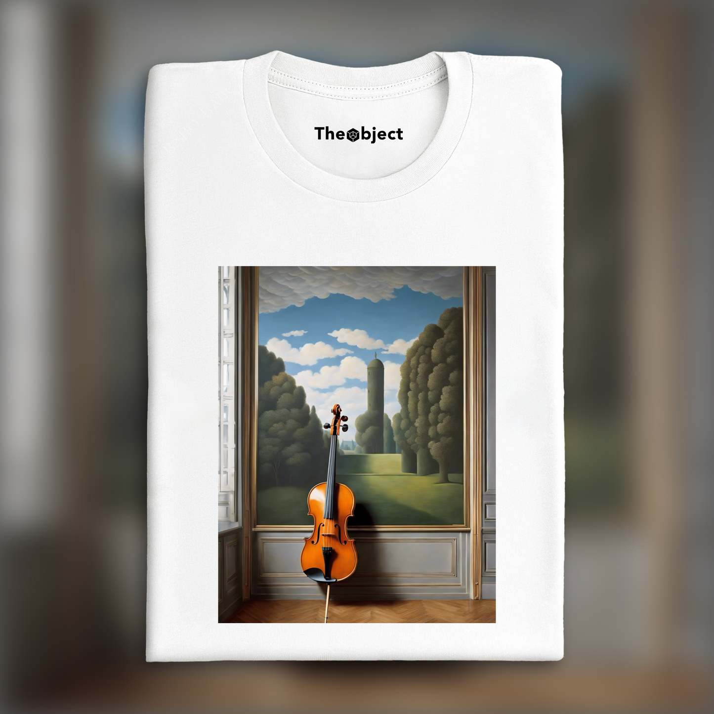 T-Shirt - Belgian surrealism, A violin - 2415333366