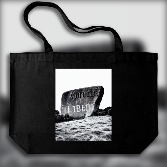 Tote bag - Wanting liberates, Nietzsche - 3184116932