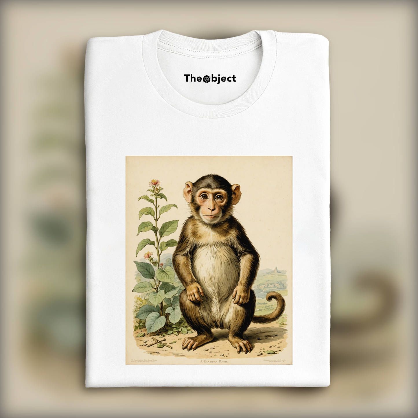 T-Shirt - Charming tales, delicate British watercolors, Monkey - 2270210448