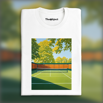 T-Shirt - New American Realism, Tennis court - 1531261941