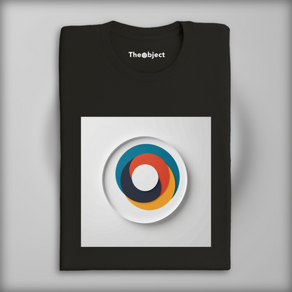 T-Shirt - Minimalism art, two colored circles - 1039028759