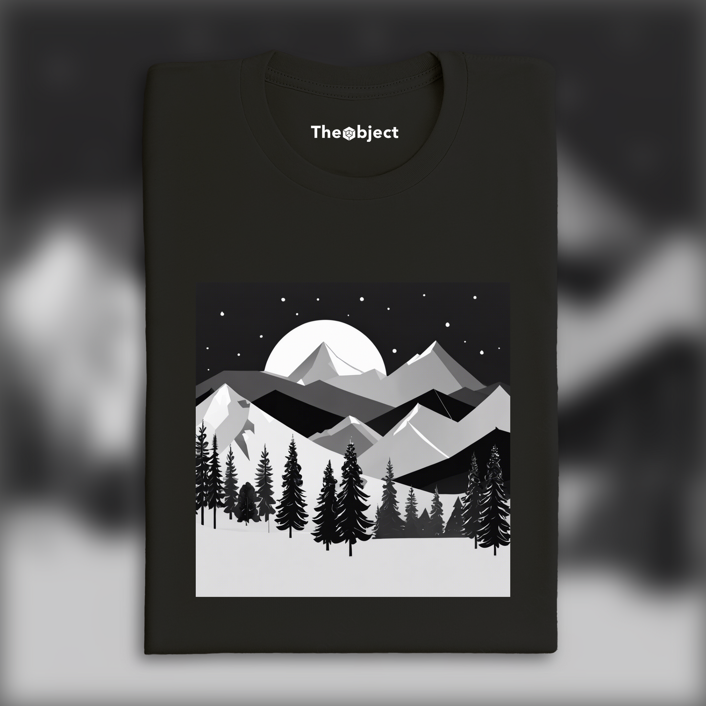 T-Shirt - Black Forest Gothic, Mountains - 922683790