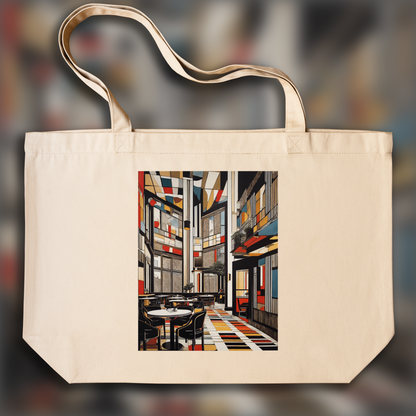 Tote bag - Bauhaus art, Coffee - 1422105964