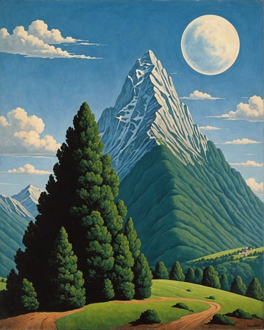 Image - Belgian surrealism, Mountains - 3137862165