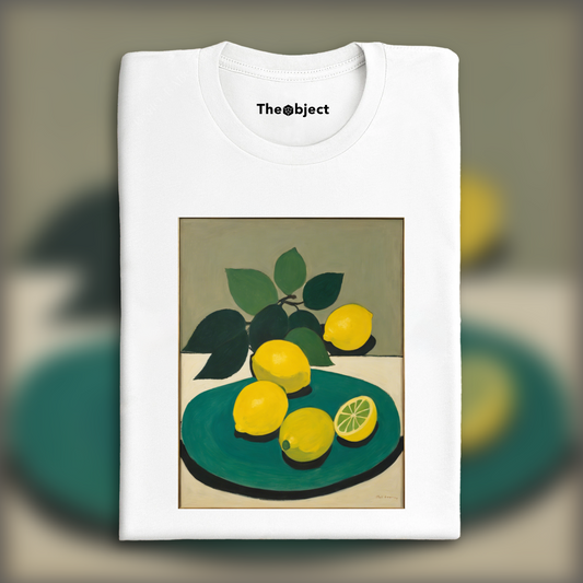 T-Shirt - Intimate American figurative, abstract trend, lemons - 4244351479