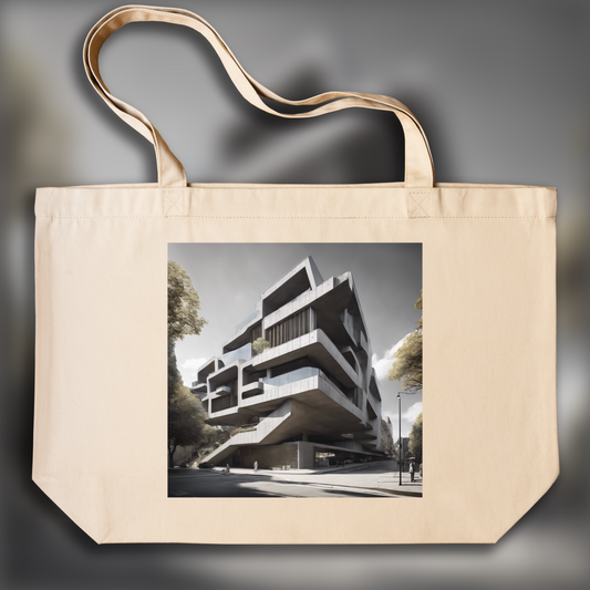 Tote bag - Late modernism, Brutalist architecture, city - 438035921