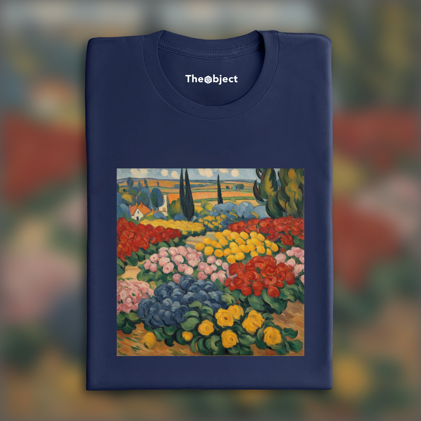 T-Shirt - Fauvism with colorful landscapes, The flowers - 3625908527