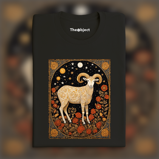 T-Shirt - Contemporary American Post-Impressionism, Astrology, Aries sign - 1874938988