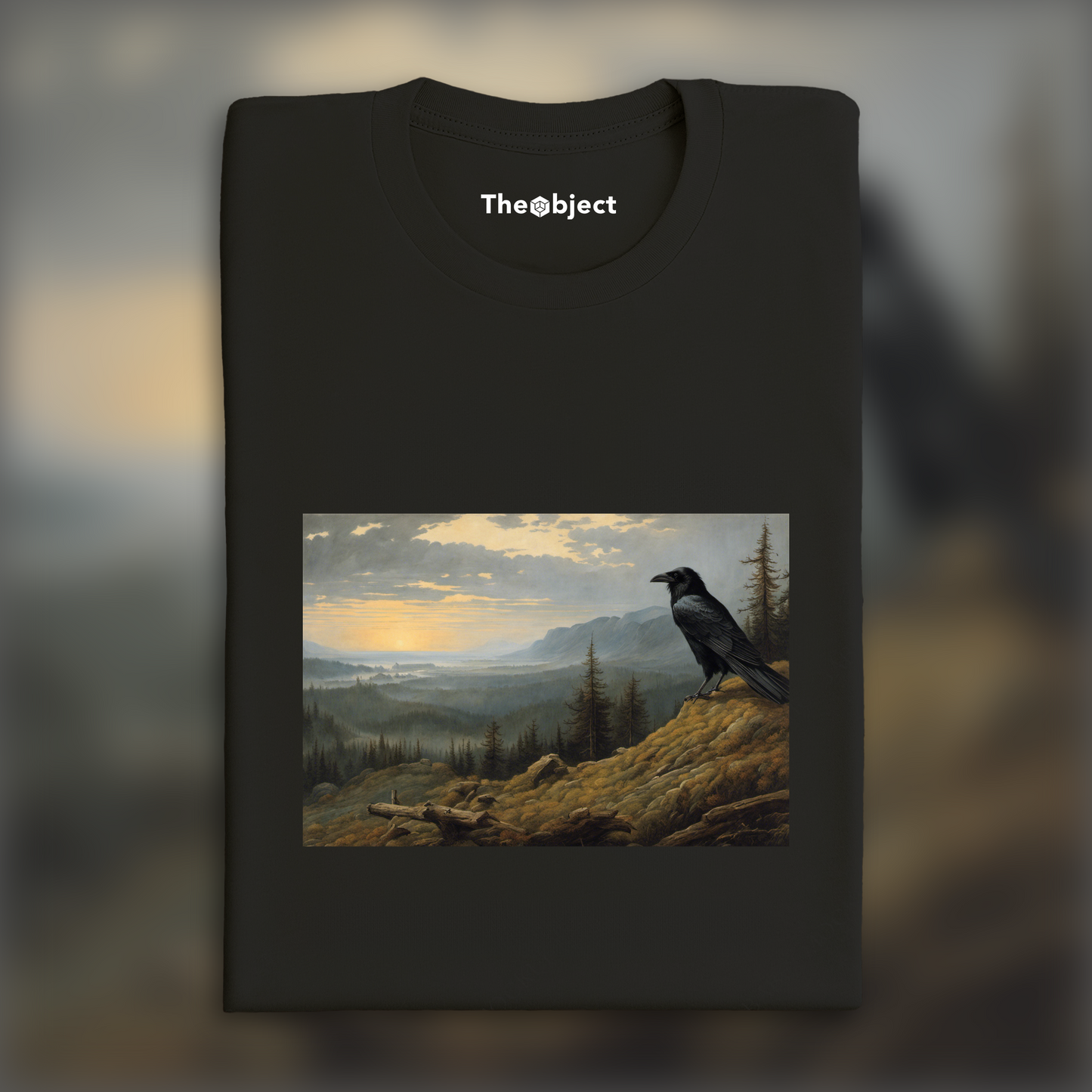 T-Shirt - Paysages envoûtants invoquant l'introspection spirituelle, a crow - 1972741577