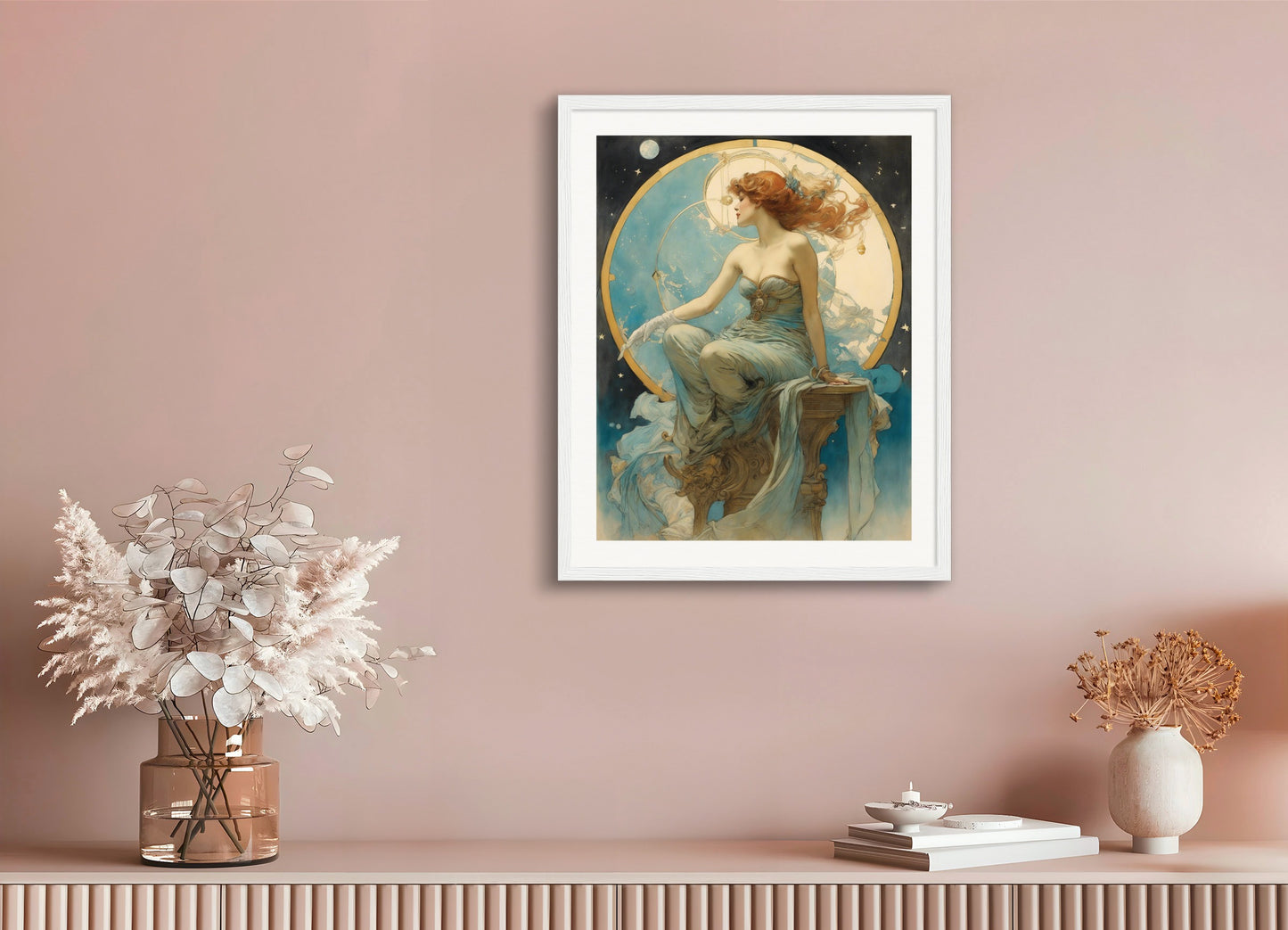 Poster with wood frame: Félicien Rops, 