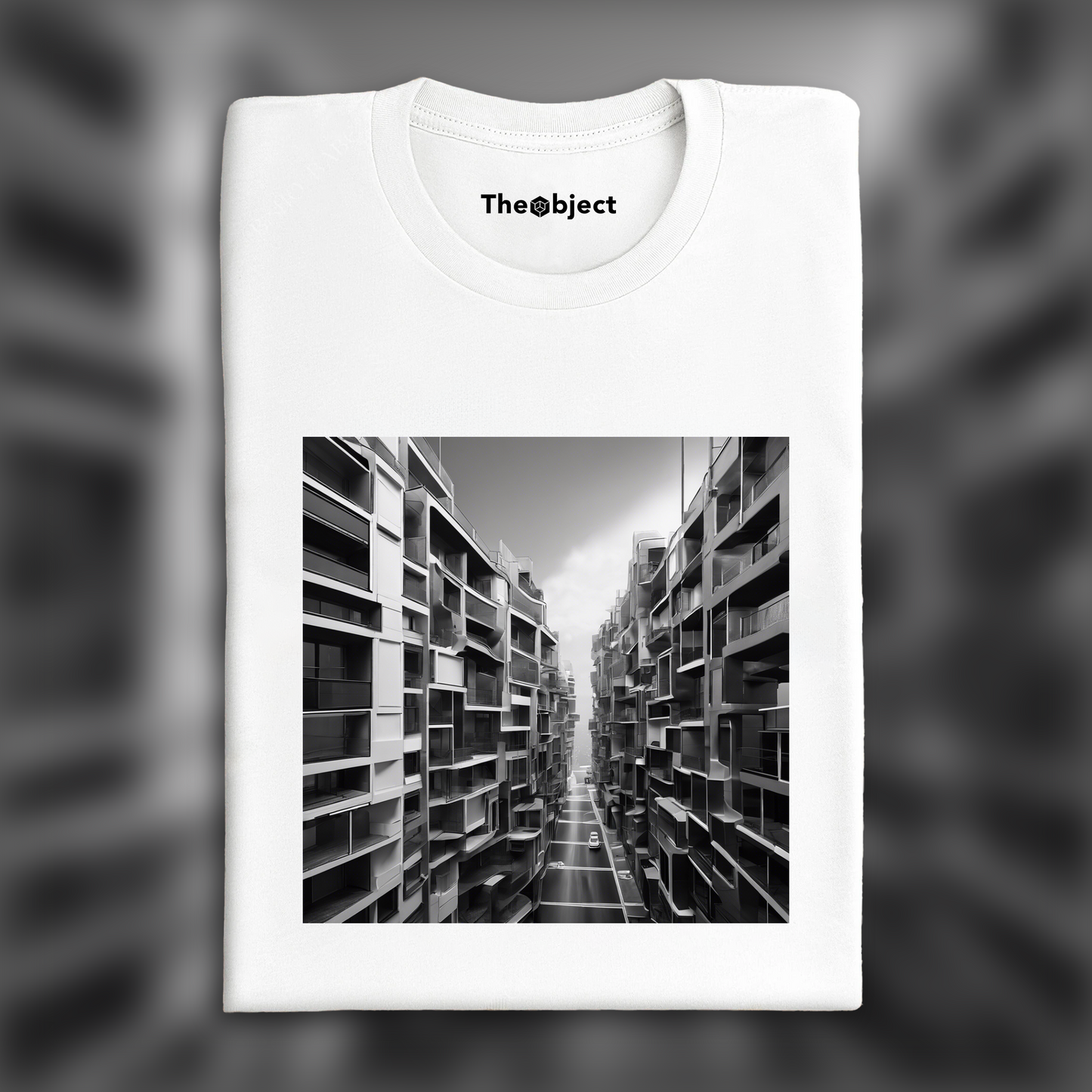 T-Shirt - Explorations abstraites urbaines, noir et blanc, Rue - 1174818028