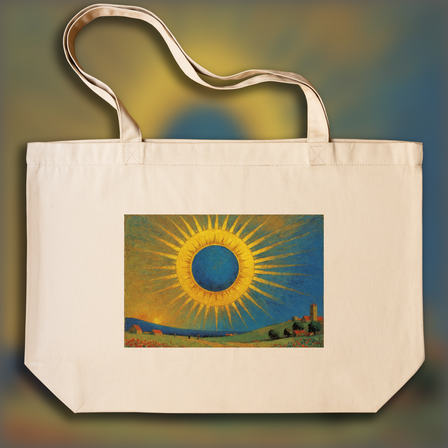 Tote bag - Visions surréalistes avec images fantastiques, Soleil - 4124414444