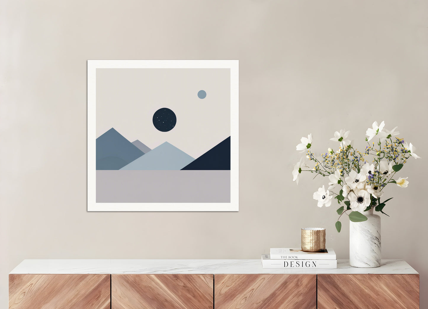 Poster: Abstract minimalist art, Astronomy