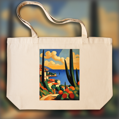 Tote bag - Paysages alliant couleurs fauves et formes audacieuses, Italie - 2550914116