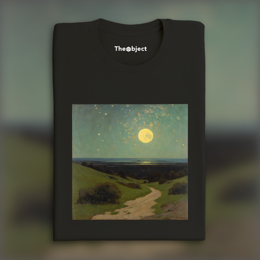 T-Shirt - Tonalist, poetic and evocative painting in muted tones, Astronomy - 3911422926