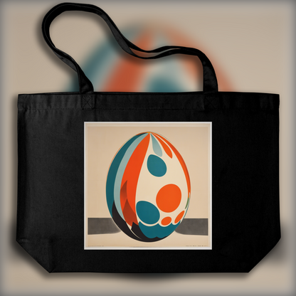 Tote bag - American poster from the 60s, Egg - 139827567