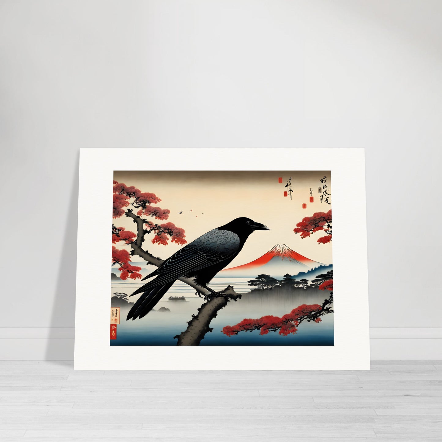 Poster - Poetic ukiyo-e views, fleeting moments, Crow - 3260586941