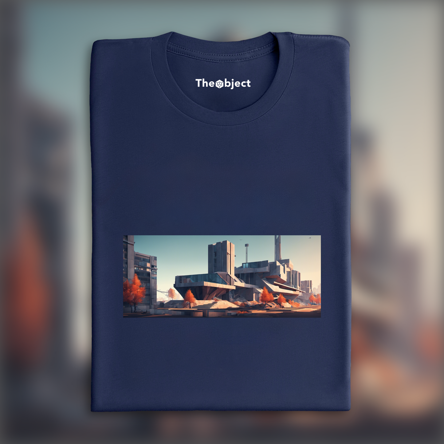 T-Shirt - Low polygon, Brutalist architecture, city - 4266755409