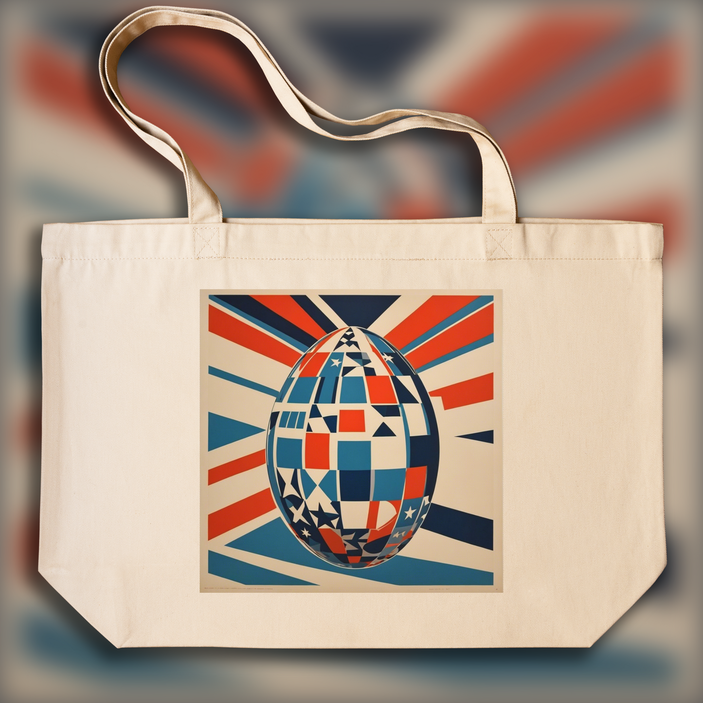 Tote bag - Poster américain des années 60, Oeuf - 54755816