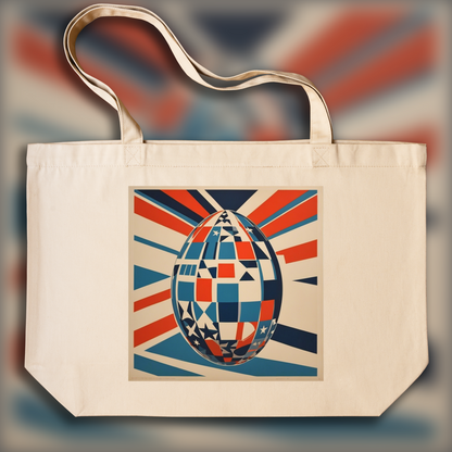 Tote bag - American poster from the 60s, Egg - 54755816