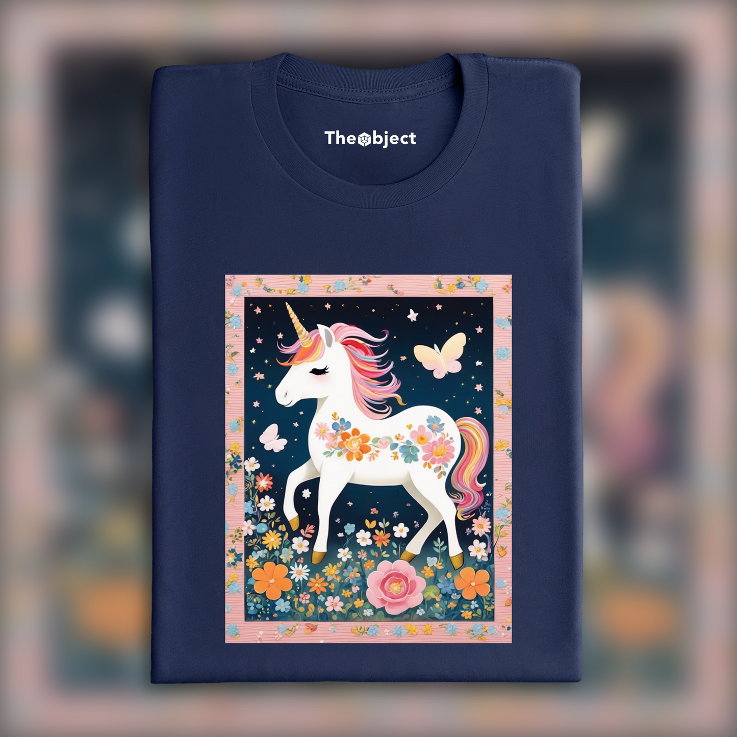 T-Shirt - Japanese Superflat, A baby cute unicorn - 3915002754