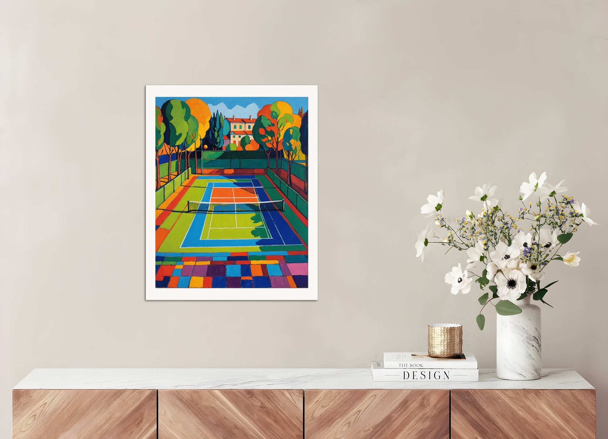 Poster: Fauvism, Tennis court