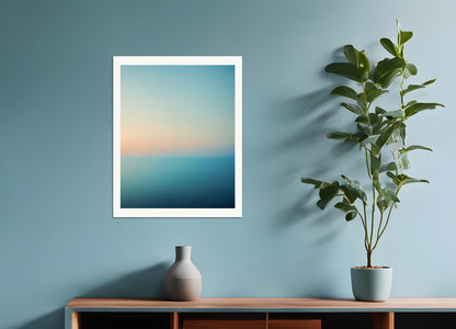 Poster: Soothing Abstract Gradients, Ocean