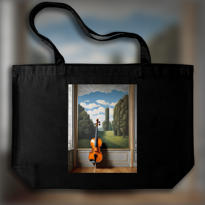 Tote bag - Belgian surrealism, A violin - 2415333366