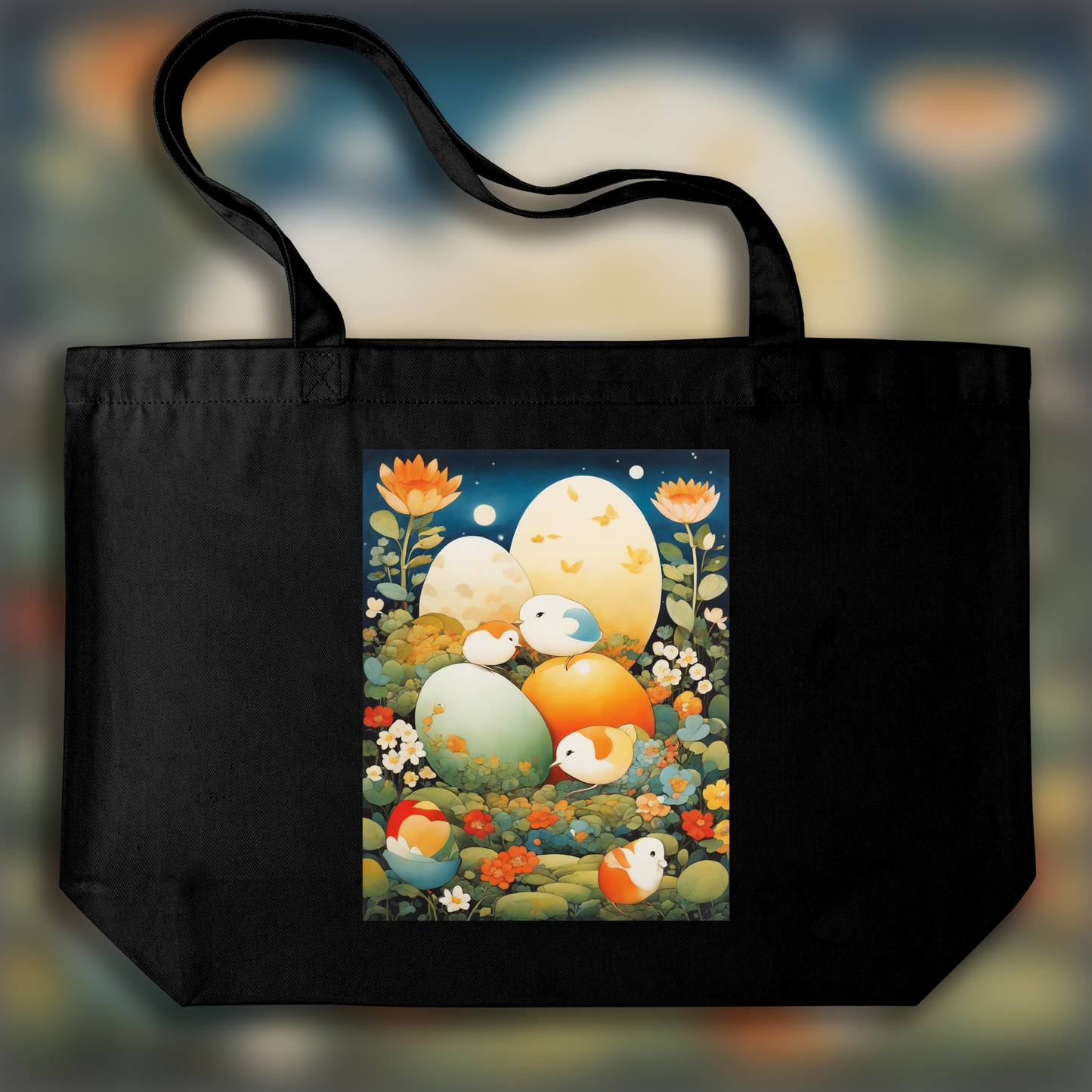 Tote bag - Superflat japonais, Oeuf  - 1315454100