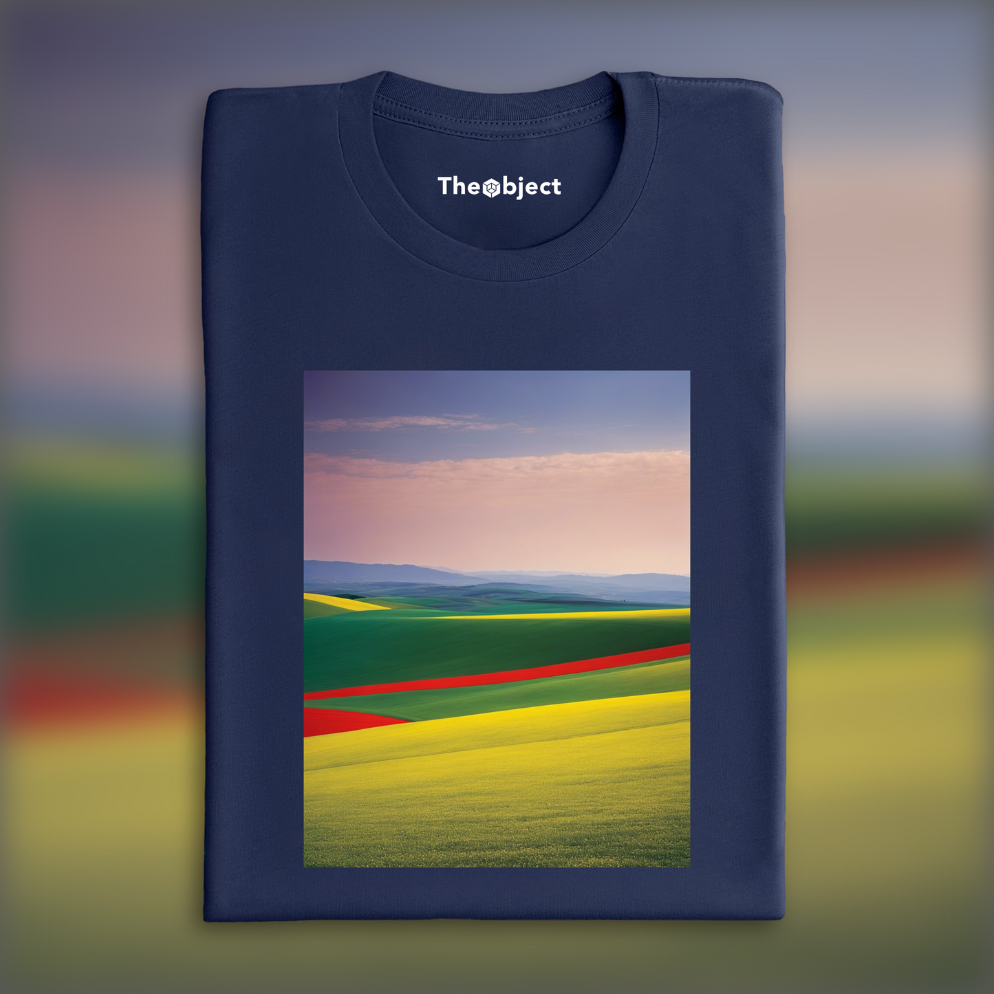 T-Shirt - Abstractions, geometric compositions in landscapes, hills - 411362473