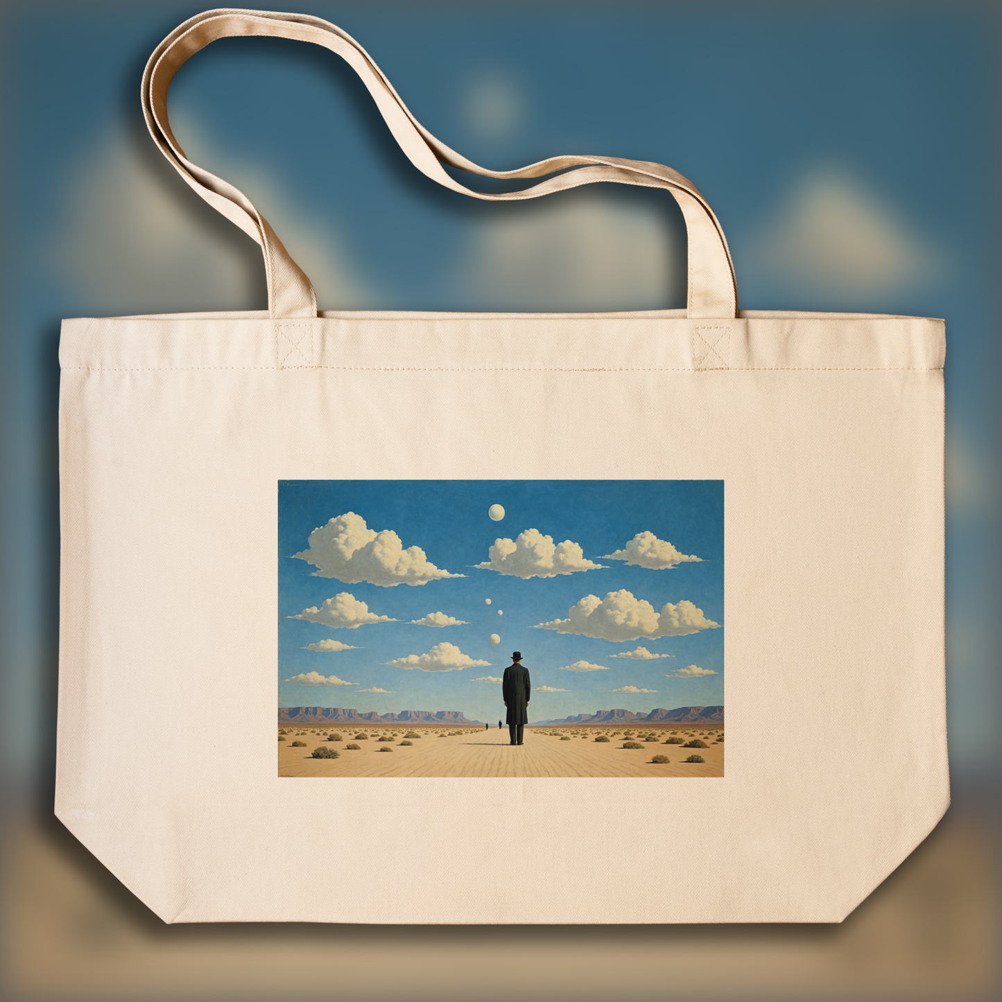 Tote bag - Belgian surrealism, Desert - 3390406364