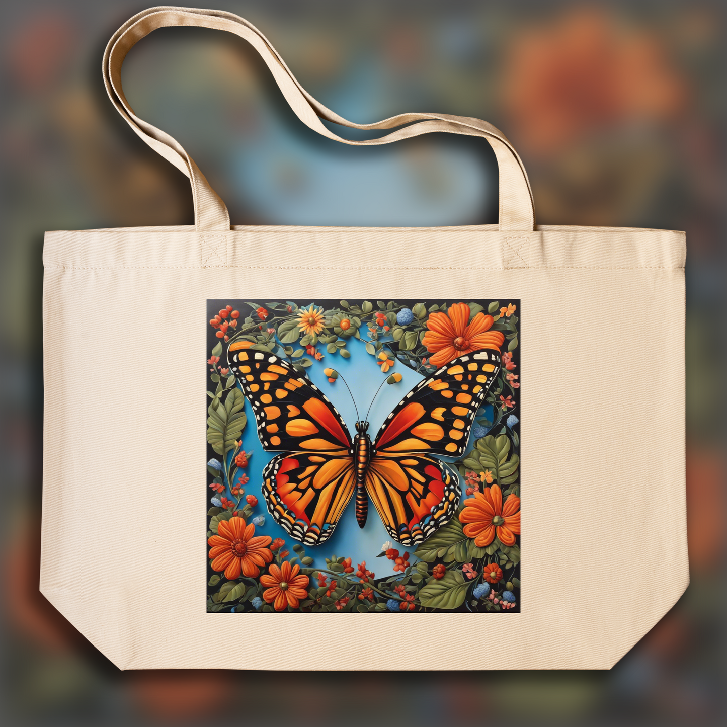 Tote bag - Modernisme tardif, Papillon - 3165440363