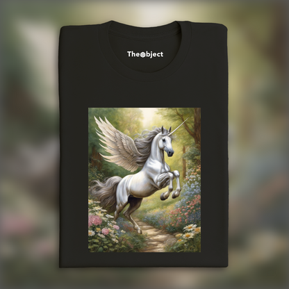 T-Shirt - British illustration with natural poetics, Unicorn - 4007768518