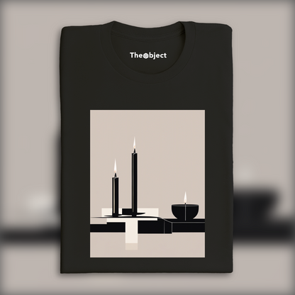 T-Shirt - Néo-minimalisme, Bougie - 680242211