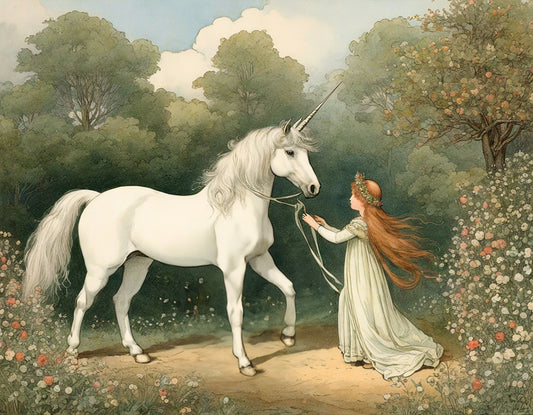 Image - Illustrations britanniques, enfance innocente et nostalgique, une Licorne - 2371409848