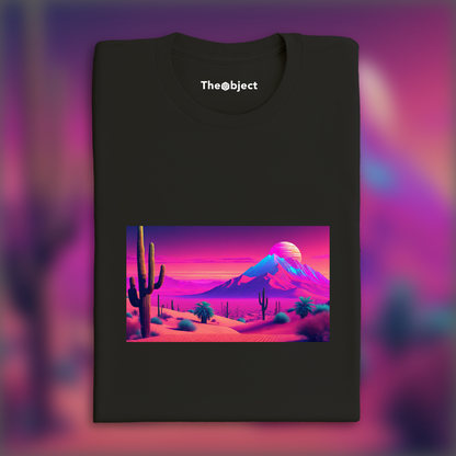 T-Shirt - Vaporwave, dramatic desert - 3910847522