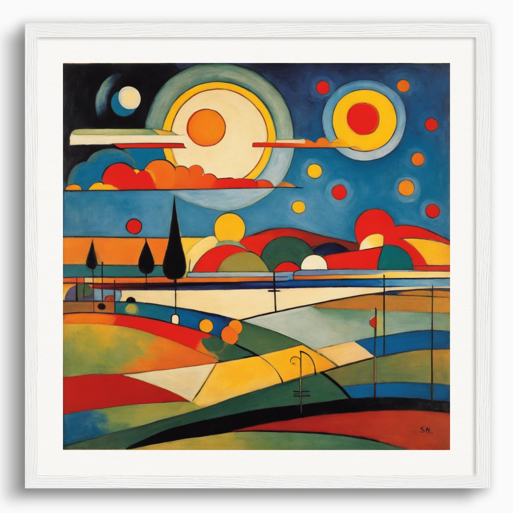 Poster: Wassily Kandinsky, Sun