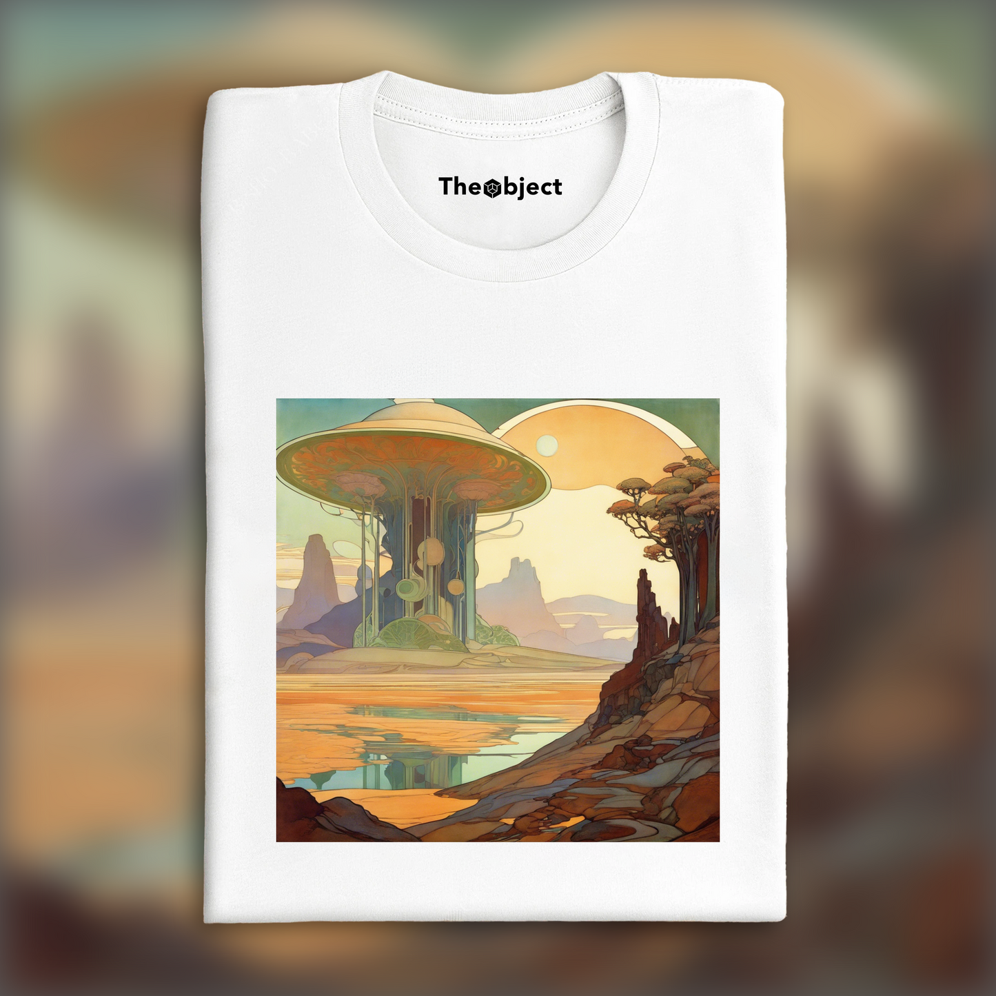 T-Shirt - Harmonic Provençal impressionism, structured brushstrokes, Exoplanet landscape - 617456986