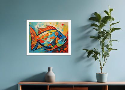 Poster: Lyric abstraction, Fish