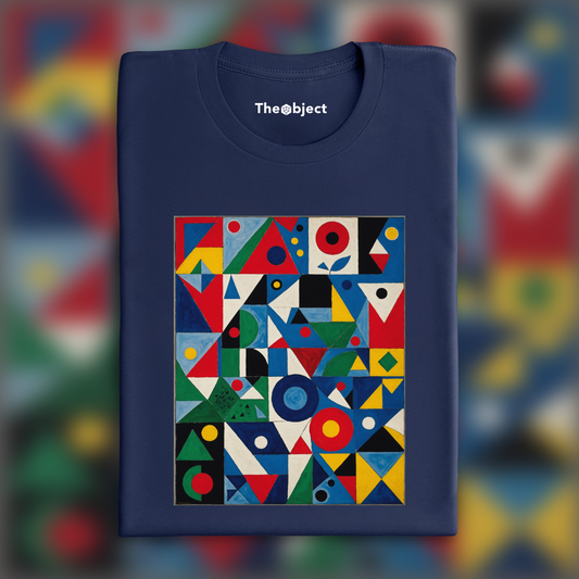 T-Shirt - Painting without school, surrealism and neo-primitivism, Geometric patterns - 2106402681